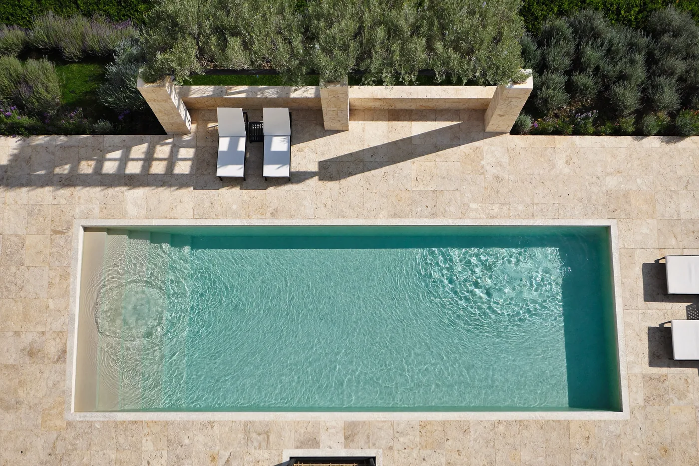 A villa terrace from above, Villamartín